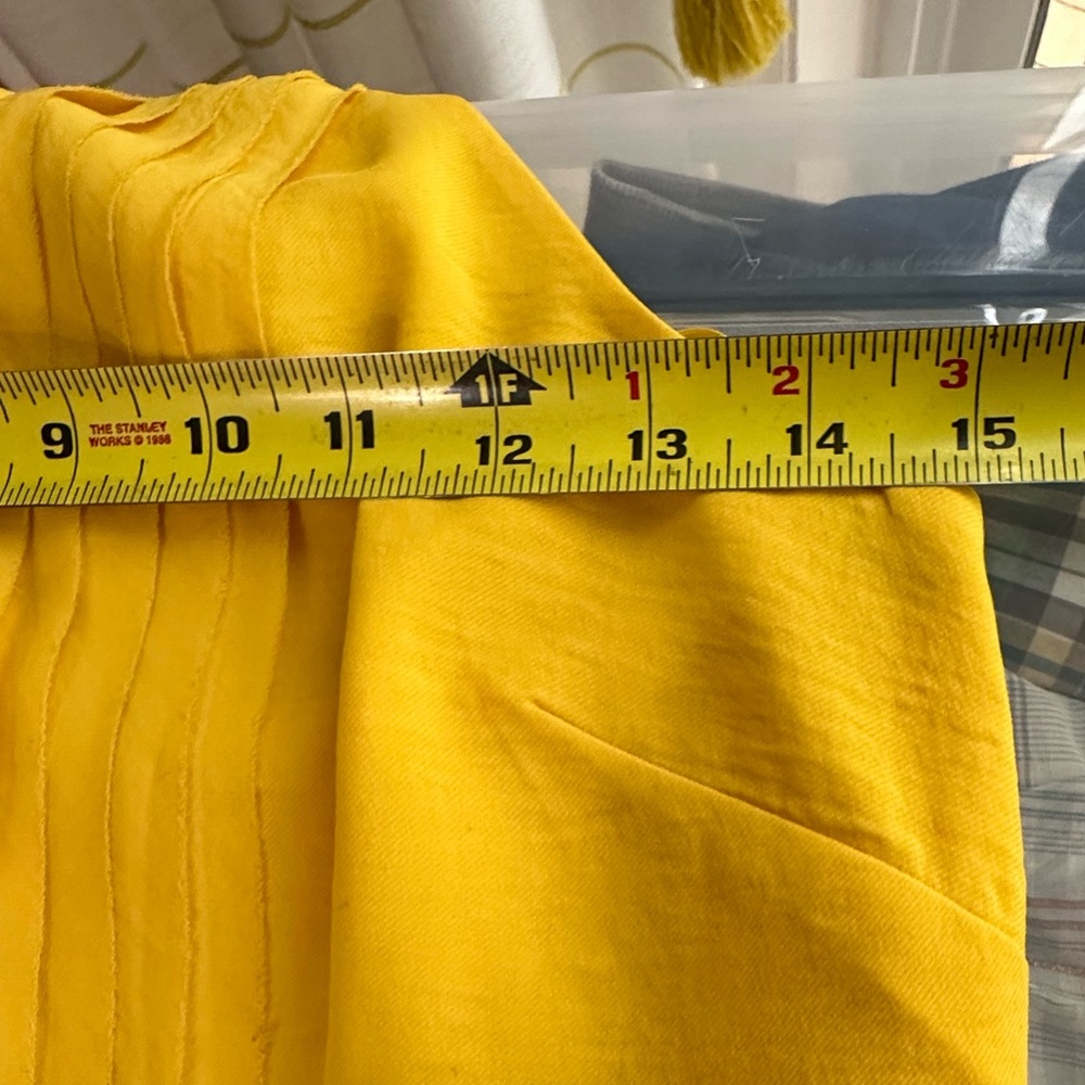 Banana Republic NWT Sunshine Yellow Wedding Guest Halter Tie Neck Dress sz 6 - Picture 16 of 16